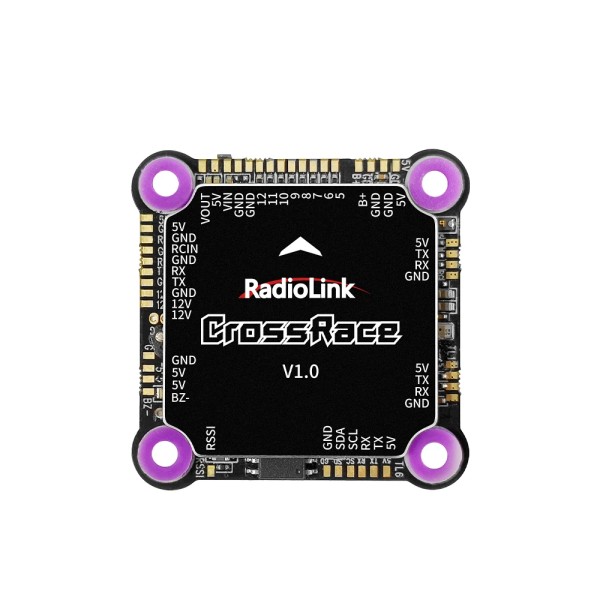 Radiolink CrossRace Flight Controller 12CH Output OSD Integrated, Compatible 4-in-1 ESC Plug-and-play and 2-8 Axis Multirotor